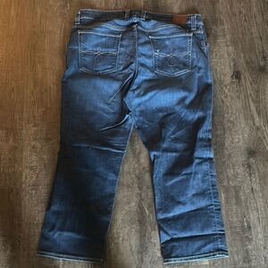 Lucky Brand Blue Cropped Ankle Jeans Ginger Crop 18W
